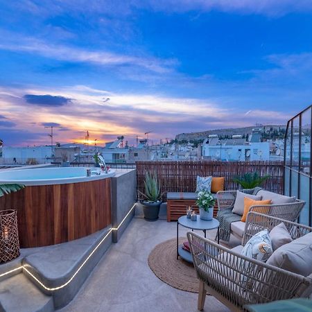 Topfloor Getaway Balcony&Hot Tub+Acropolis View Atina Dış mekan fotoğraf