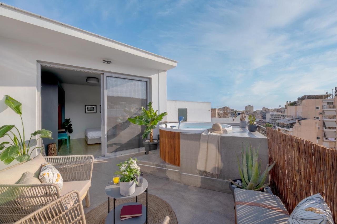 Topfloor Getaway Balcony&Hot Tub+Acropolis View Atina Dış mekan fotoğraf